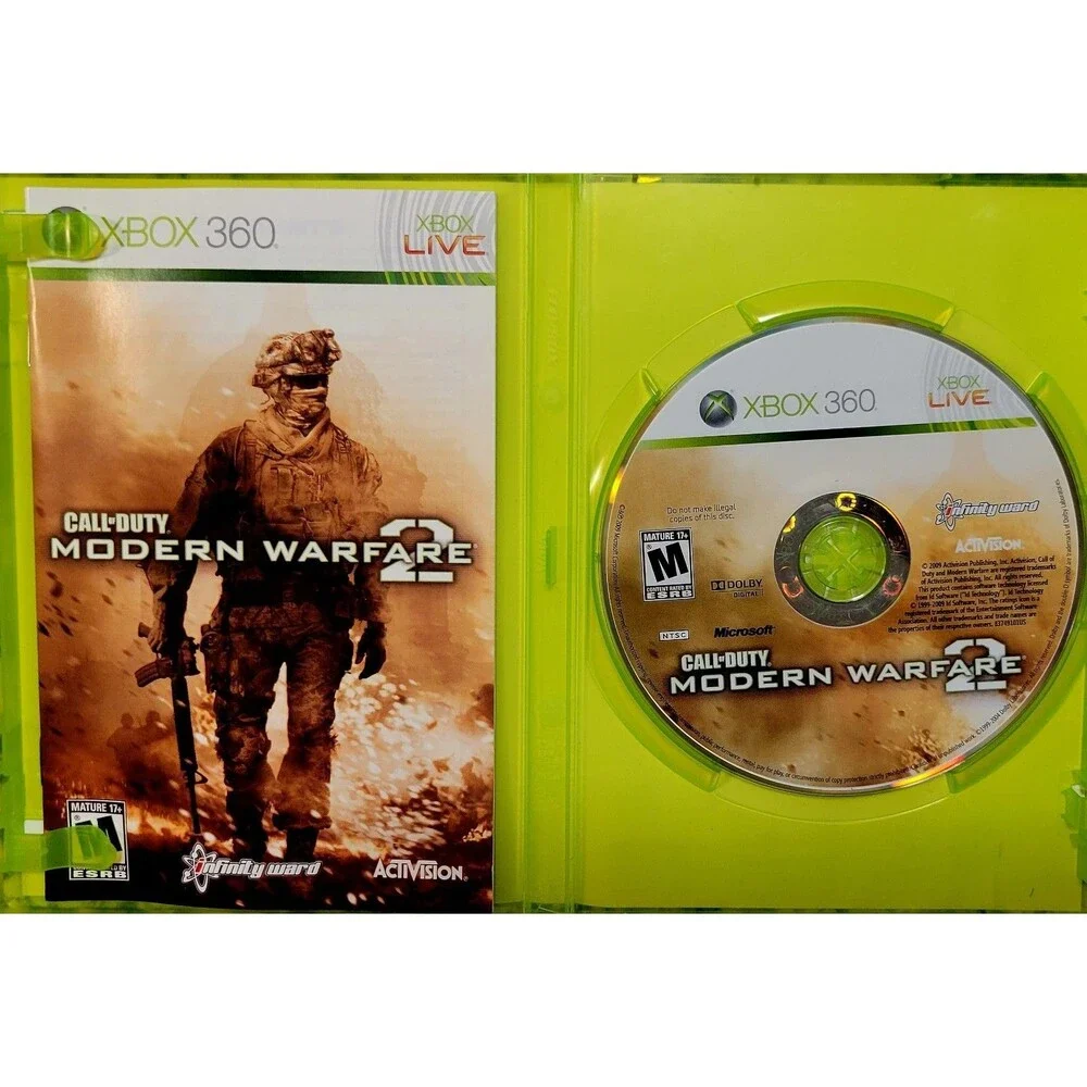 XBOX 360: CALL OF DUTY-MODERN WARFARE 2, CIB, GD COND, TESTED, FAST SHIPPING